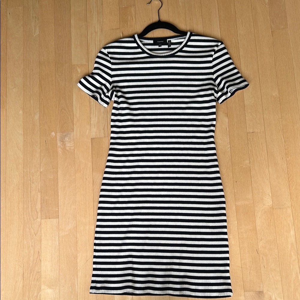 Theory Striped Mini Dress